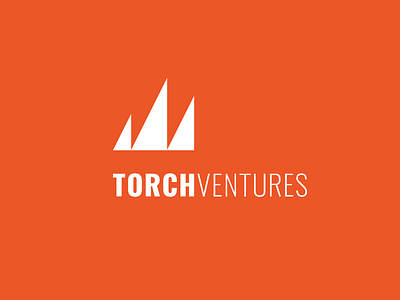 Torch Ventures: Logo abstract branding fire flame geometric letspanda minimalist symbol torch triangle