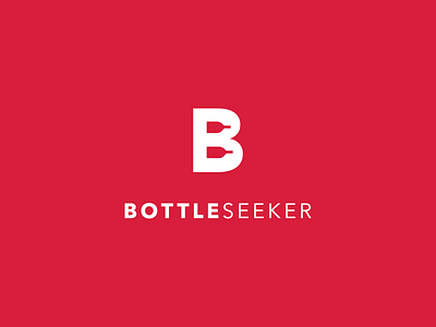 Bottleseeker: Logo Design alcohol b bottle branding drink letspanda lettermark logo symbol wine