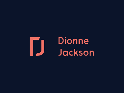 Dionne Jackson: Logo branding d fundraising j letspanda lettermark logo mark minimalist symbol type typography