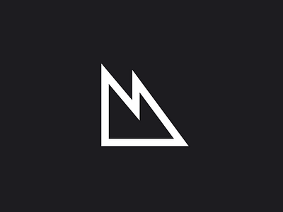 Noir Matter Symbol adventure branding letspanda lettermark logo m mountain n peak symbol water wave