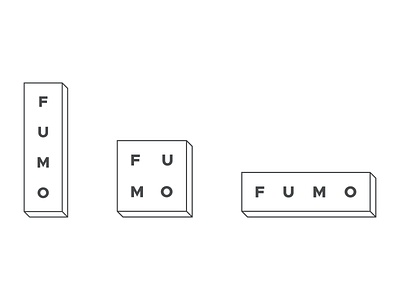 FUMO: Dynamic Logo branding cannabis clean design geometric letspanda logo mark minimal minimalist modern square symbol type typography