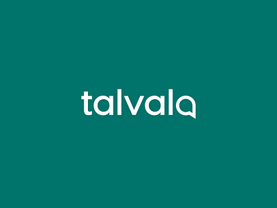 talvala: Wordmark a branding bubble design letspanda logo mark minimal minimalist modern sans serif speech type typography