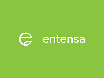 entensa: logo athletic branding clean clothing e fashion leaf letspanda logo mark minimal minimalist modern nature organic symbol type typography wear