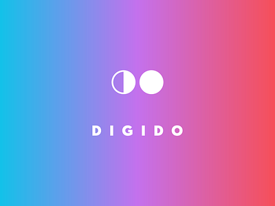 DIGIDO: logo branding bright brightness circle d do gradient letspanda lettermark logo mark minimal minimalist modern moon o sun symbol type typography