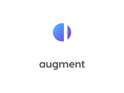 Augment: Logo a ai artificial intelligence branding circle i letspanda logo mark minimalist startup symbol technology