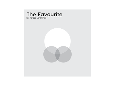 The Favourite: Moviegrams cinema circle conceptual letspanda minimal minimalist movie oscars postcard poster