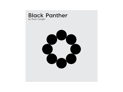 Black Panther: Moviegrams cinema conceptual letspanda minimal minimalist movie moviegram moviegrams oscars postcard poster