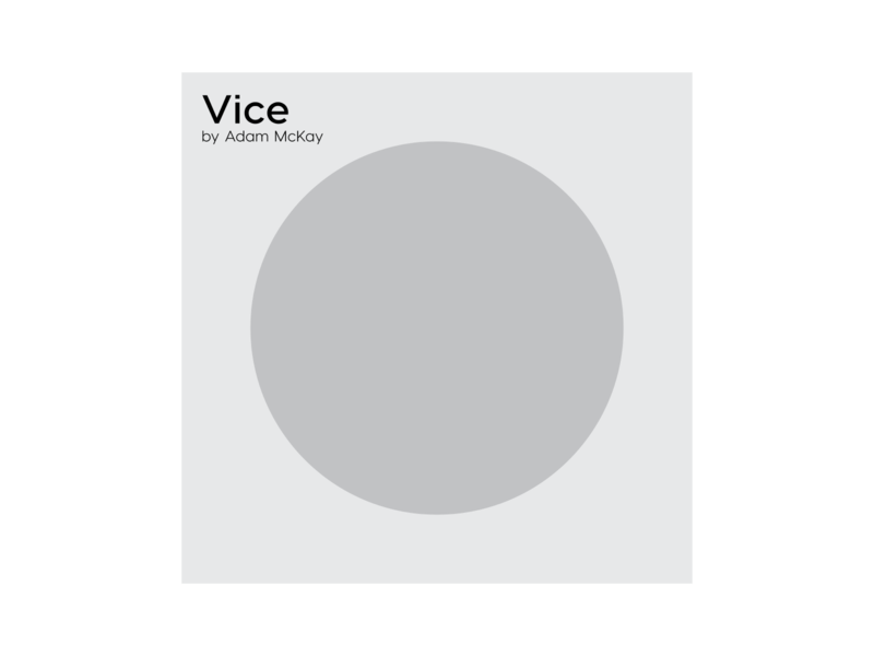 Vice: Moviegrams branding cinema circle geometric letspanda minimal minimalist movie moviemarks oscar oscars postcard poster vice