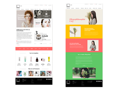 keauti: web design branding clean cosmetic ecommerce fashion grid layout layout design letspanda minimal minimalist online shop simple skincare type typography web website