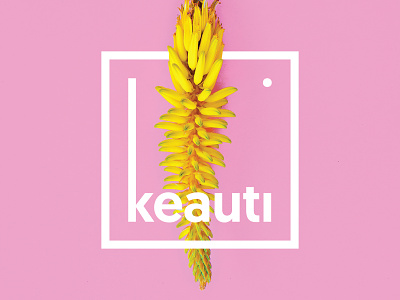 Keauti: Logo Design branding container cosmetics fashion geometric letspanda logo mark minimalist skincare square symbol type typography