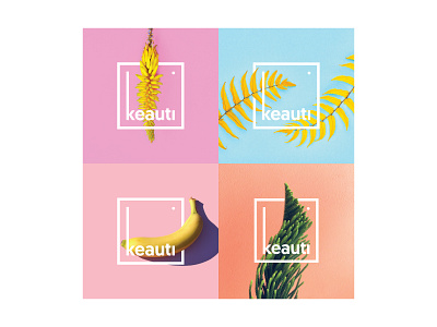 keauti: Logo Palette beauty branding colourful cosmetics fashion k letspanda logo mark minimalist modern palette symbol type typography