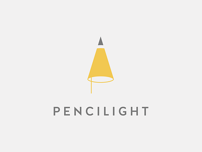 PENCILIGHT: Logo branding clean design interior lamp letspanda light lighting logo mark minimal minimalist modern pencil symbol