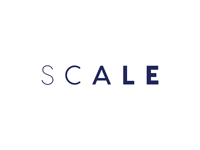 SCALE: Logo branding clean growth letspanda logo mark minimal minimalist modern symbol type typography wordmark