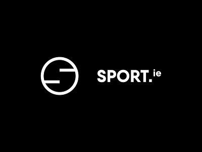 sport.ie: Logo ball branding circle geometric letspanda logo logo design mark minimalist s sport sports symbol type typography