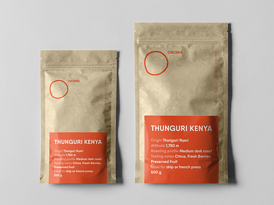 Oromia: Packaging branding circle coffee craft letspanda minimal minimalist o orange organic package package design package mockup packagedesign packages roastery