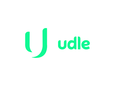 udle: logo ai artificial intelligence augmented branding curve letspanda logo minimal minimalist reality u