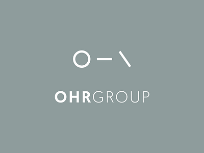 OHR GROUP: Logo branding clean h letspanda lettermark logo mark minimal minimalist modern o ohr r symbol type typography