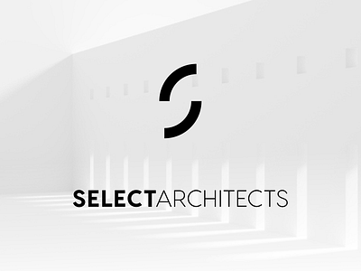 Select Architects: Logo a architects architecture construction lettermark logo mark minimal minimalist s sa space type typography