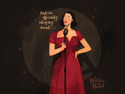 The Marvelous Mrs. Maisel fan art amazonprime art comedian design digitalart fanart graphic design illustration maisel photoshop prints procreate themarvelousmrsmaisel