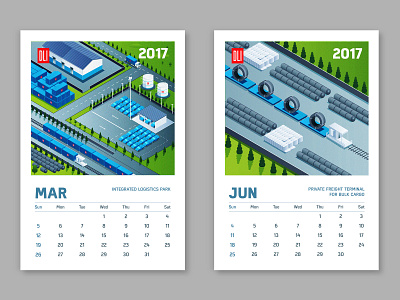 DLI calendar design design graphic design illustration isometric isometric design prints vector