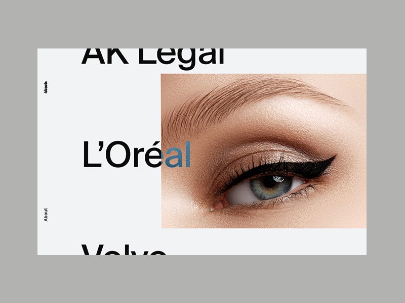 Portfolio transition by M. Rodzik on Dribbble