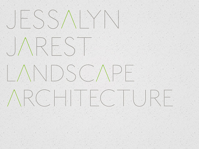 Jjla branding landscape architecture logo