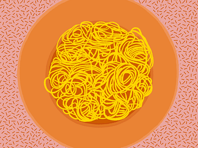 Plate of Spaghetti food art food drawing food illustration plate of spaghetti art plate of spaghetti drawing plate of spaghetti illustration