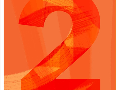 Number 2 for 36 Days of Type 07 36 days of type branding colorful design digital art graphic illustration logo minimal number type