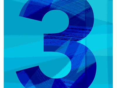 Number 3 for 36 Days of Type 07 36 days of type branding colorful design digital art graphic illustration logo minimal type