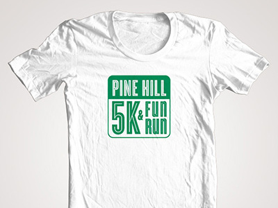 Pine Hill School 5K logo design fun run logo design logo design road race logo design school 5k logo