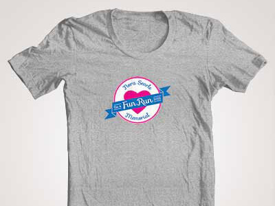 Nora Searle Memorial Fun Run logo logo design road race logo design t shirt design t shirt logo design