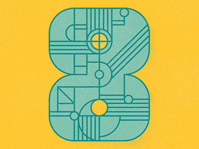 36 Days of Type Number 8 36 days of type design eight illustration number 8