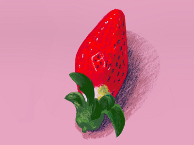 Strawberry coloful colorful art drawing ink fruits illustration illustration art procreate strawberry