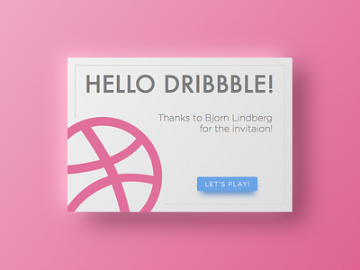 Hello Dribbble!