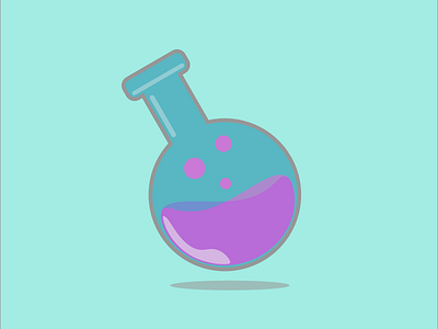 LabTime beaker bottle branding bubbles icon identity illustration lab logo magic science vector