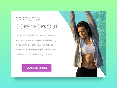 Daily UI #4: Fitness Card card daily fitness floating glow gym health training ui wellness widget workout