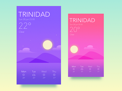 Weather app concept