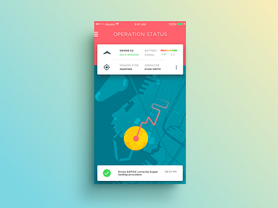 Drone mission dashboard