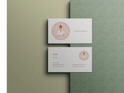 Lizzy Studio Business Card Design (Italy) branding business card design graphic design logo stationery design ux vector