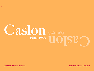 Caslon Typeface caslon design font collection indesign type type specimen typeface typgraphy work