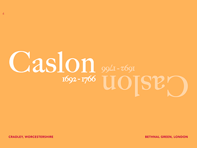 Caslon Typeface