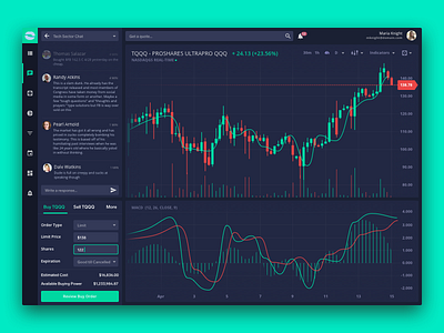 Desktop Trading Platform Concept