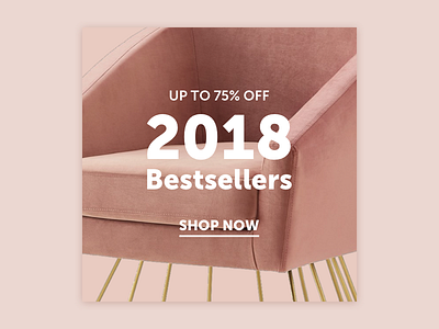 2018 Bestsellers | Email Creative blush pink email merchandising sale