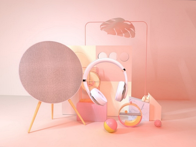 C4D Headset scene display