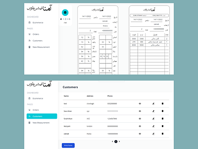 Tailor dashboard (Urdu) darzi website react js sanity.io tailor react js tailor web app