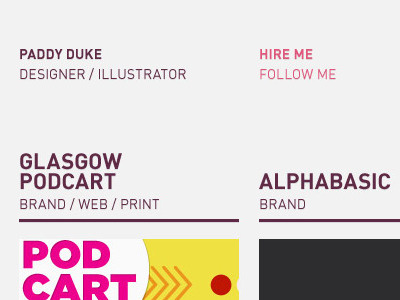 2011 design portfolio type typography web