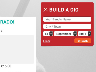 Build A Gig gignite music website