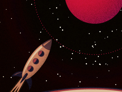 Spaceship illustration planets rocket space spaceship