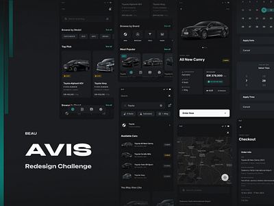 Avis - Car Rental Redesign Challenge app avis car concept mobile rental