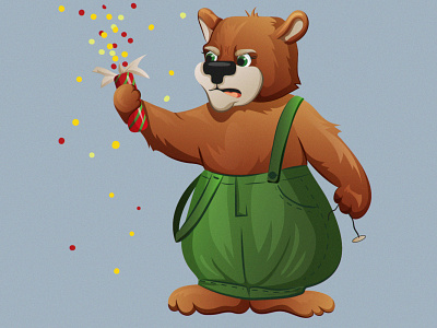 Character Design / Bear 2d brand character character character design digital art illustration vector art